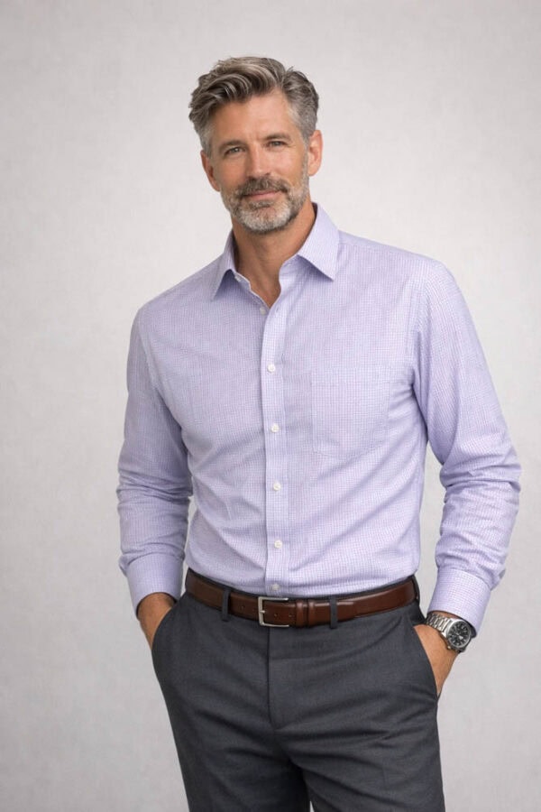 LONG SLEEVE SMALL CHECK SHIRT