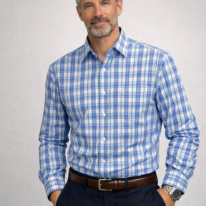 LONG SLEEVE LARGE CHECK SHIRT