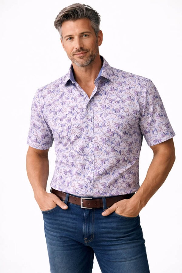 SHORT SLEEVE FLORAL SHIRT