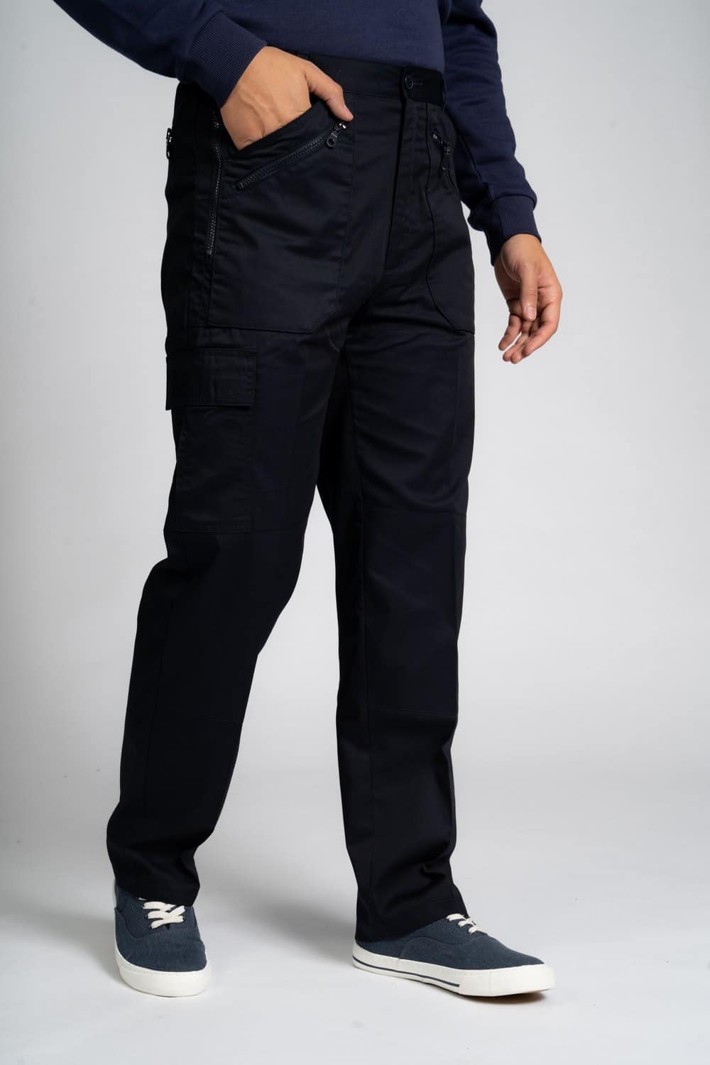 Excellent Quality Thermal Lined Action Trousers W 30-48 With Zip Pockets Side Cargo Pocket And Elastic Sides Elasticated Self Adjust Pants Bottoms