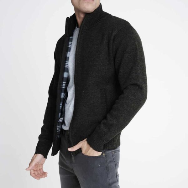 mike thermal fleece lined cardigan